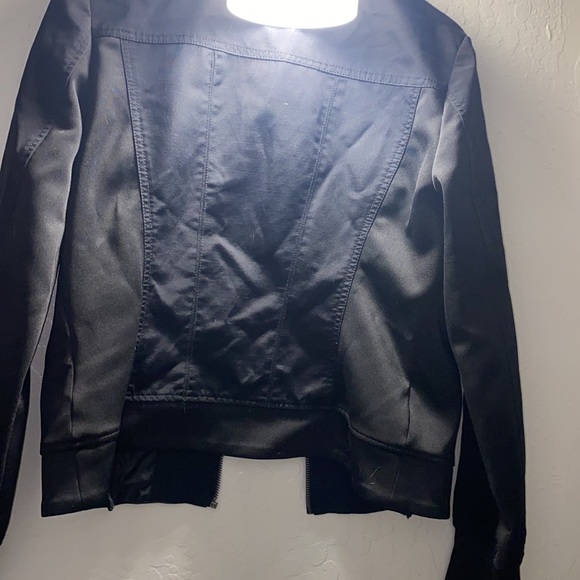 Black Jacket from New York and Company all zippers work size small - Picture 4 of 7